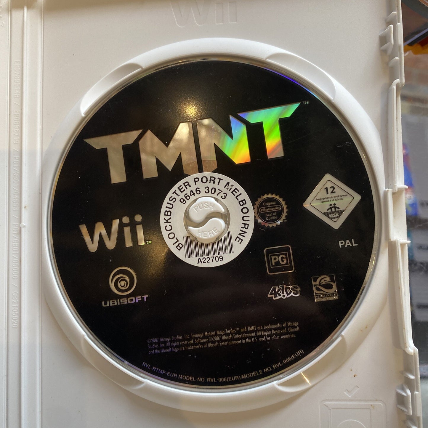 Teenage Mutant Ninja Turtles TMNT Nintendo Wii (2007) AU PAL Tested! • Ex-Rental