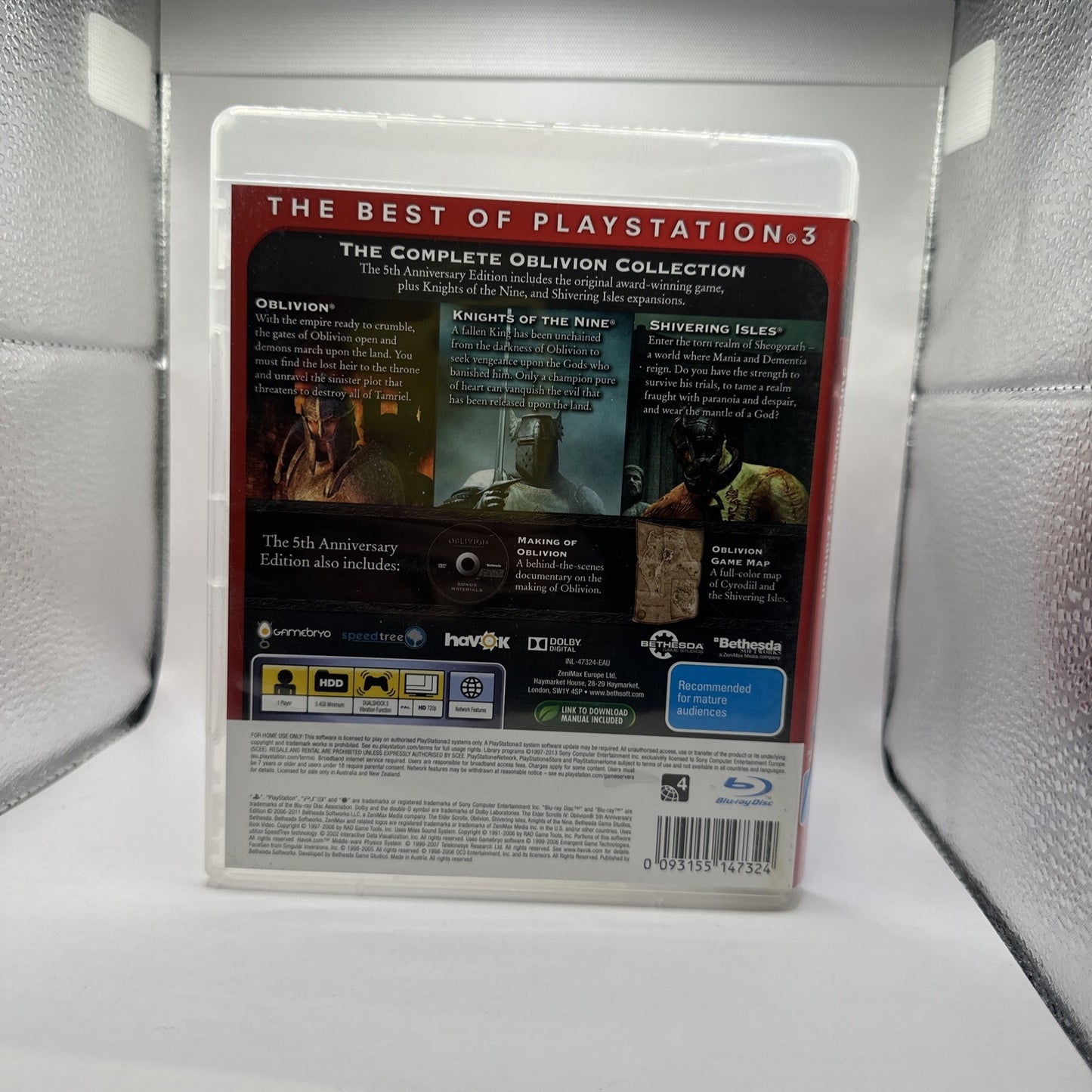 The Elder Scrolls IV: Oblivion 5th Anniversary Edition • PlayStation 3 PS3 Game