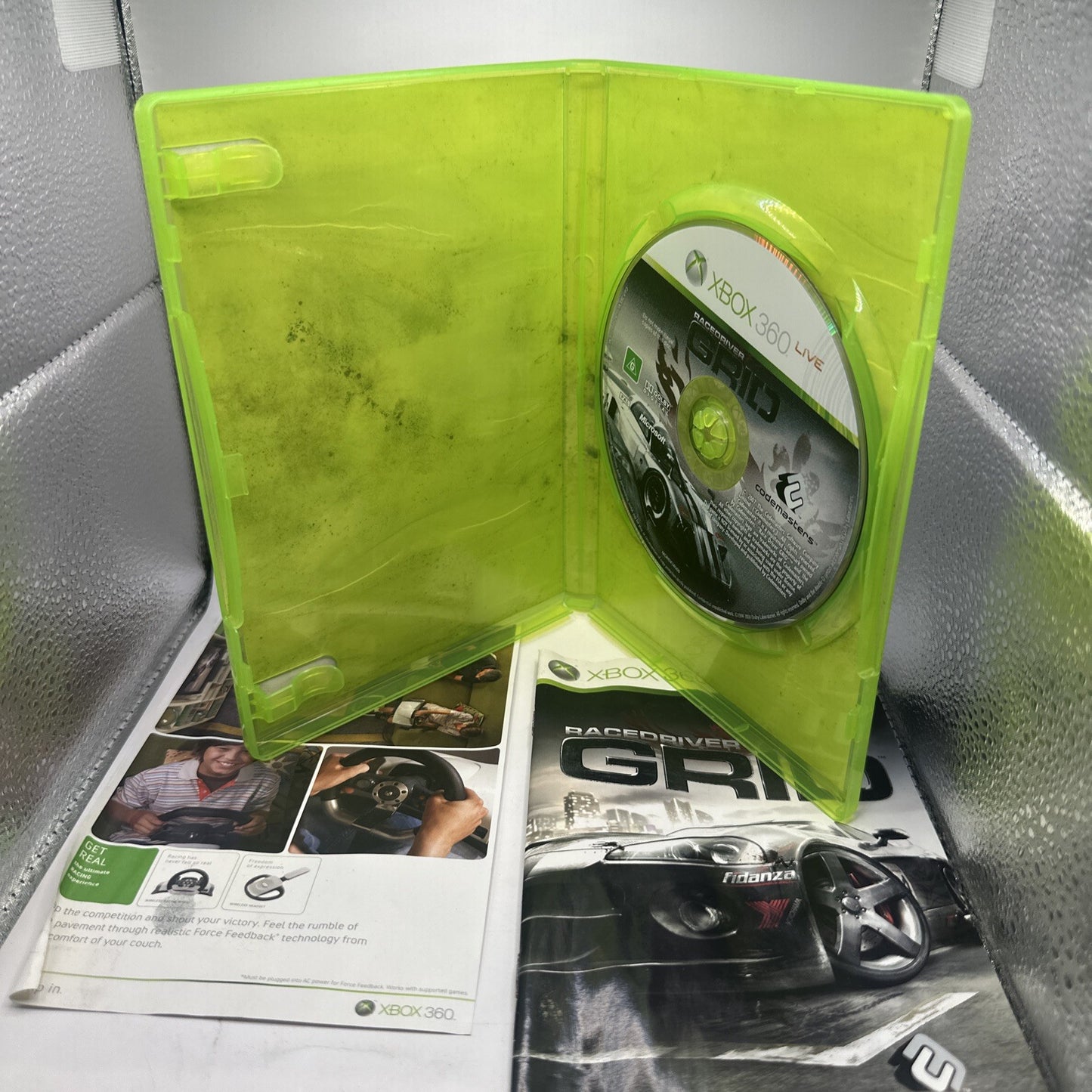 Race Driver: Grid • Xbox 360 Game + Manual (2008) Car Racing PAL AUS Racedriver