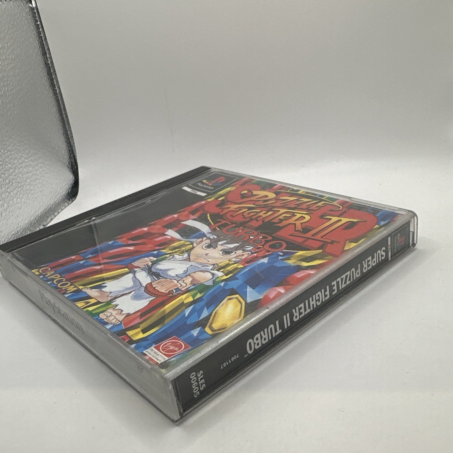 Super Puzzle Fighter II Turbo • PlayStation 1 PS1 + Manual (1996) PAL • Complete