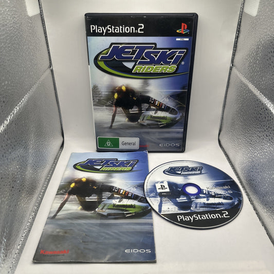 Jet Ski Riders • Playstation 2 PS2 Game + Manual (2001) PAL • Kawasaki Eidos CIB