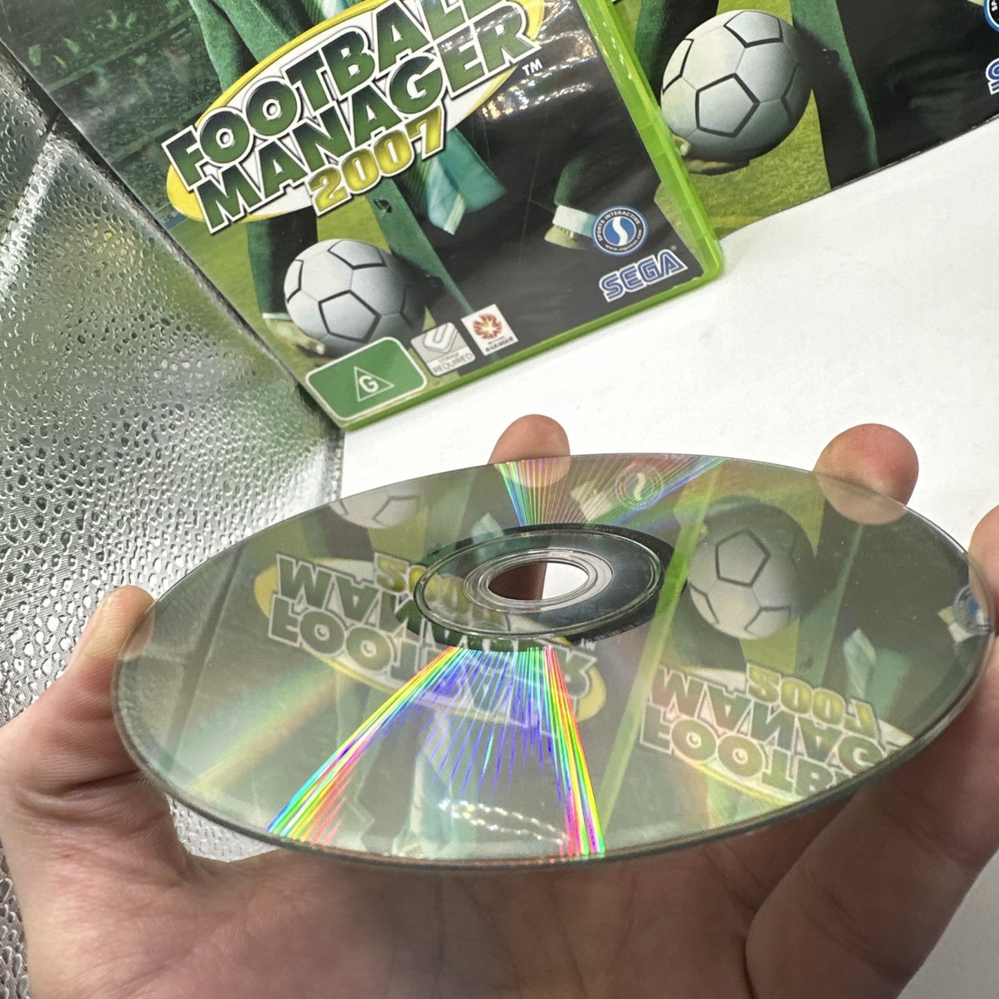 Football Manager 2007 • Xbox 360 Game + Manual PAL AUS • SEGA Soccer • Complete