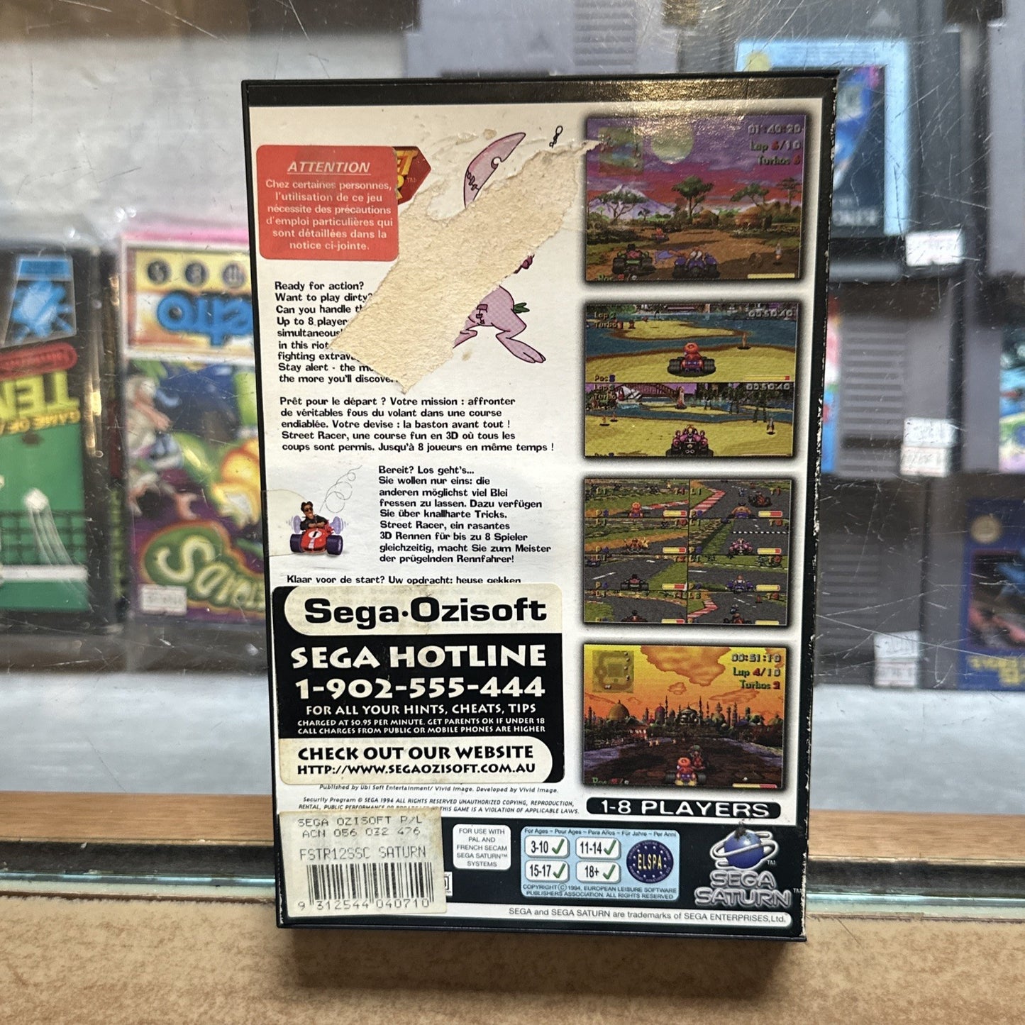 Street Racer • Sega Saturn Game + Manual PAL (1995) Complete CIB • Car Racing