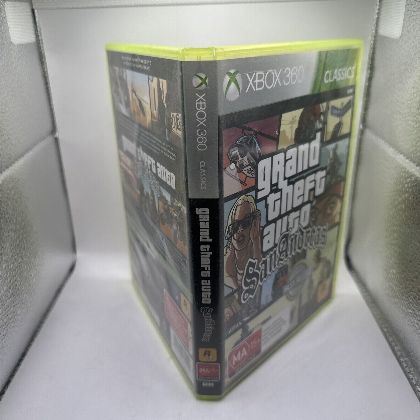 Grand Theft Auto: San Andreas • Xbox 360 Game + Poster (2005) PAL AUS • GTA SA