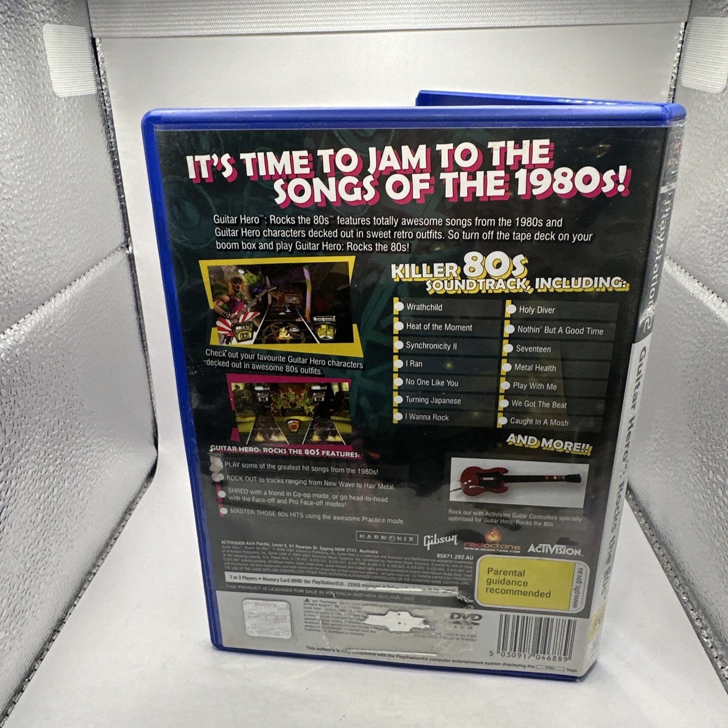 Guitar Hero Rocks The 80’s • PlayStation 2 PS2 Game + Manual (2007) PAL AUS Rock