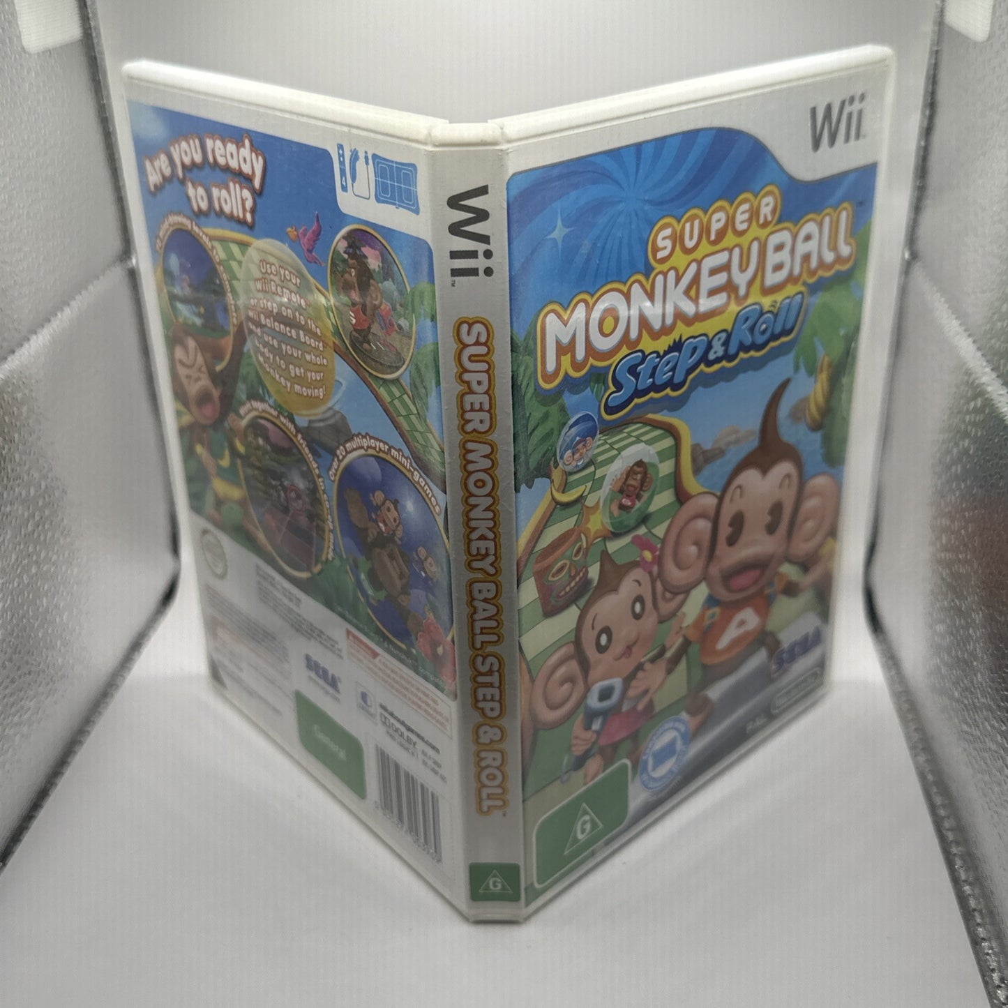 Super Monkey Ball: Step & Roll • Nintendo Wii Game + Manual (2010) PAL AUS • CIB