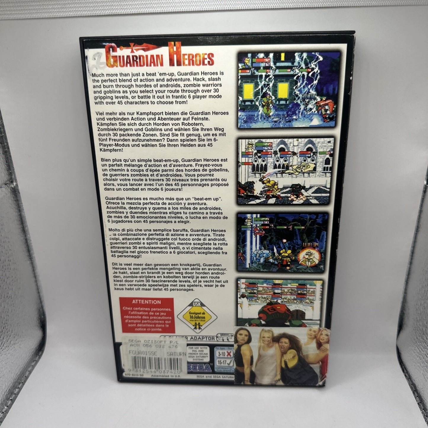 Guardian Heroes • Sega Saturn Game + Manual (1996) PAL • Complete CIB Beat Em Up