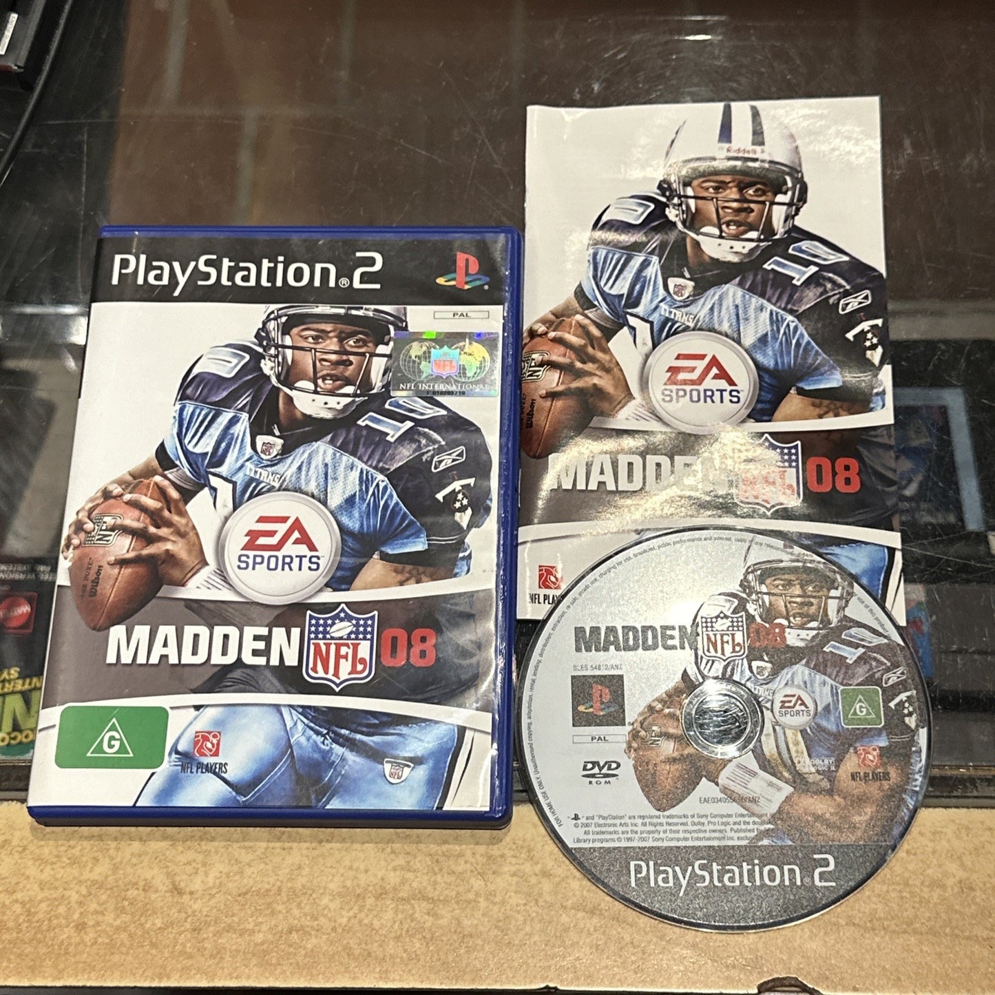 Madden NFL 08 • Playstation 2 PS2 Game + Manual • PAL AUS American Football 2008