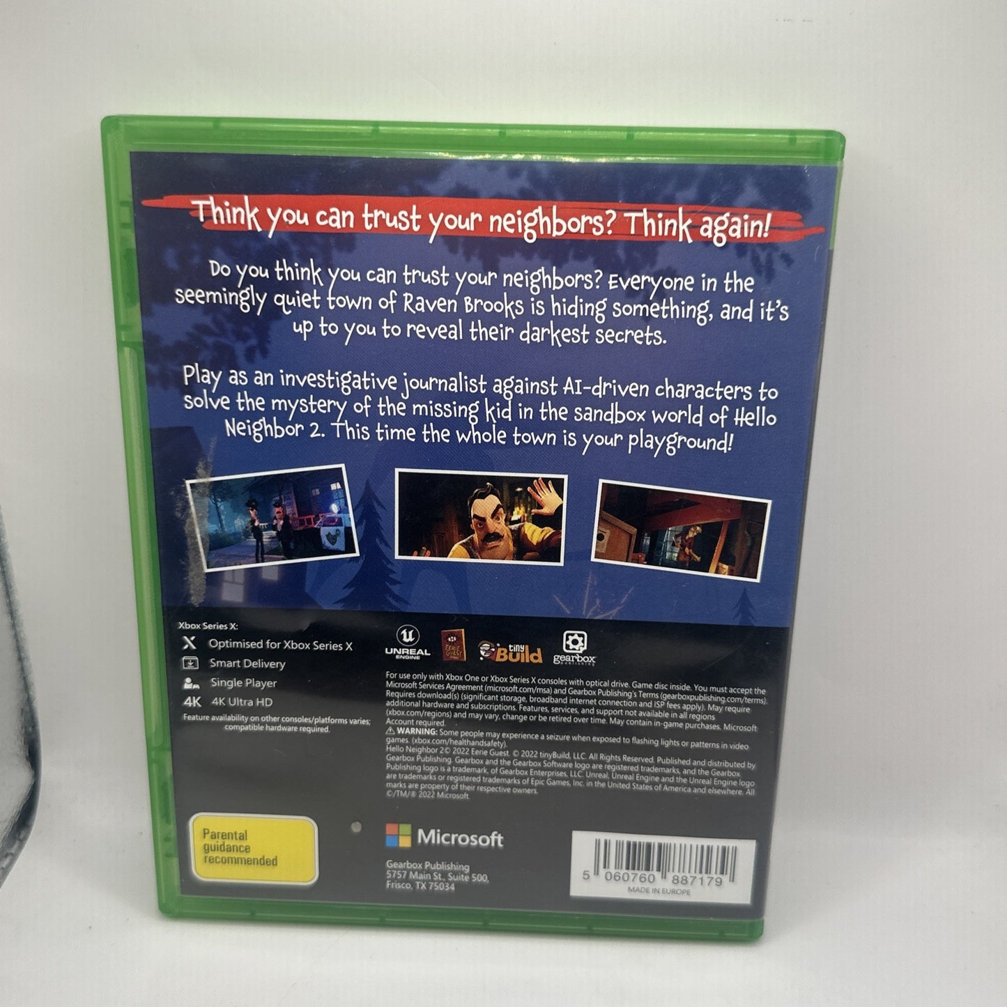 Hello Neighbor 2 • Xbox Series X / Xbox One Game (2022) PAL AUS • Tested/Working