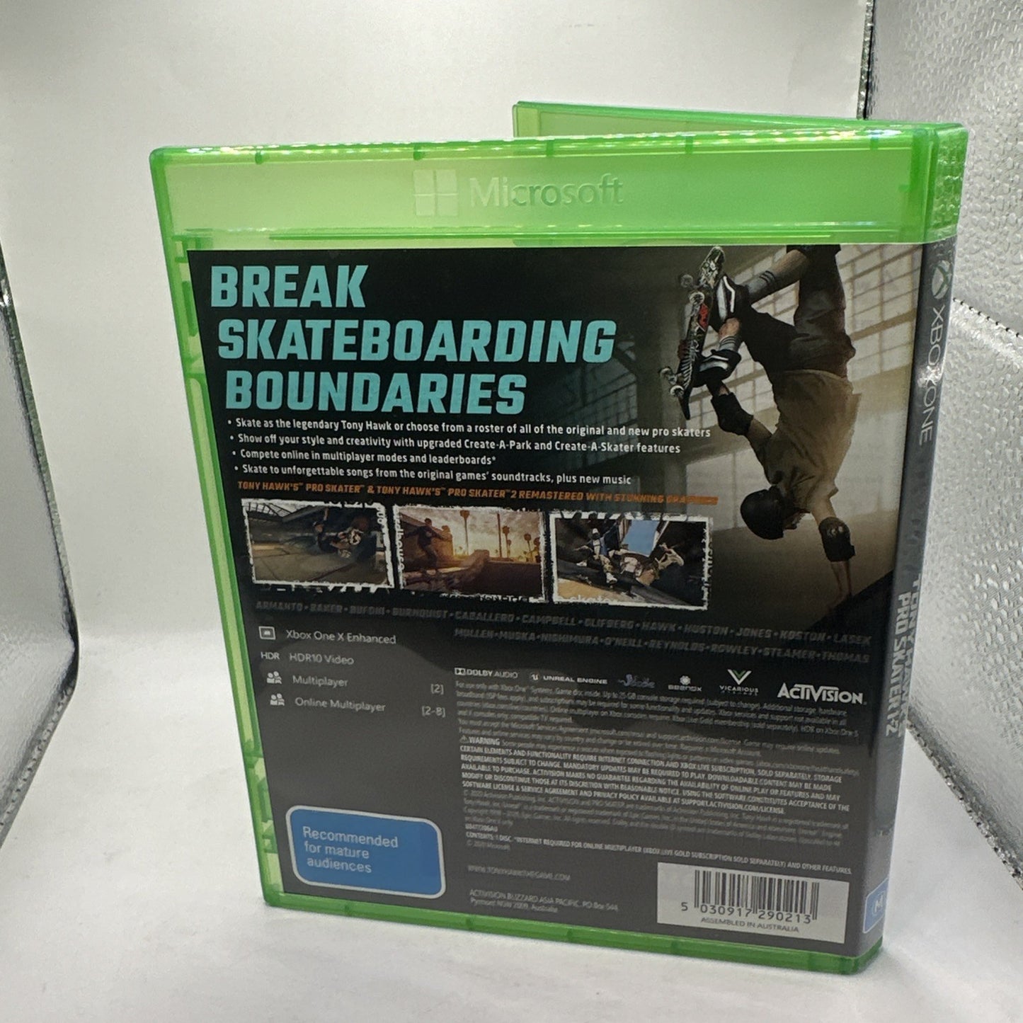 Tony Hawk's Pro Skater 1 & 2 • Xbox One Game (2020) PAL AUS • Skateboarding