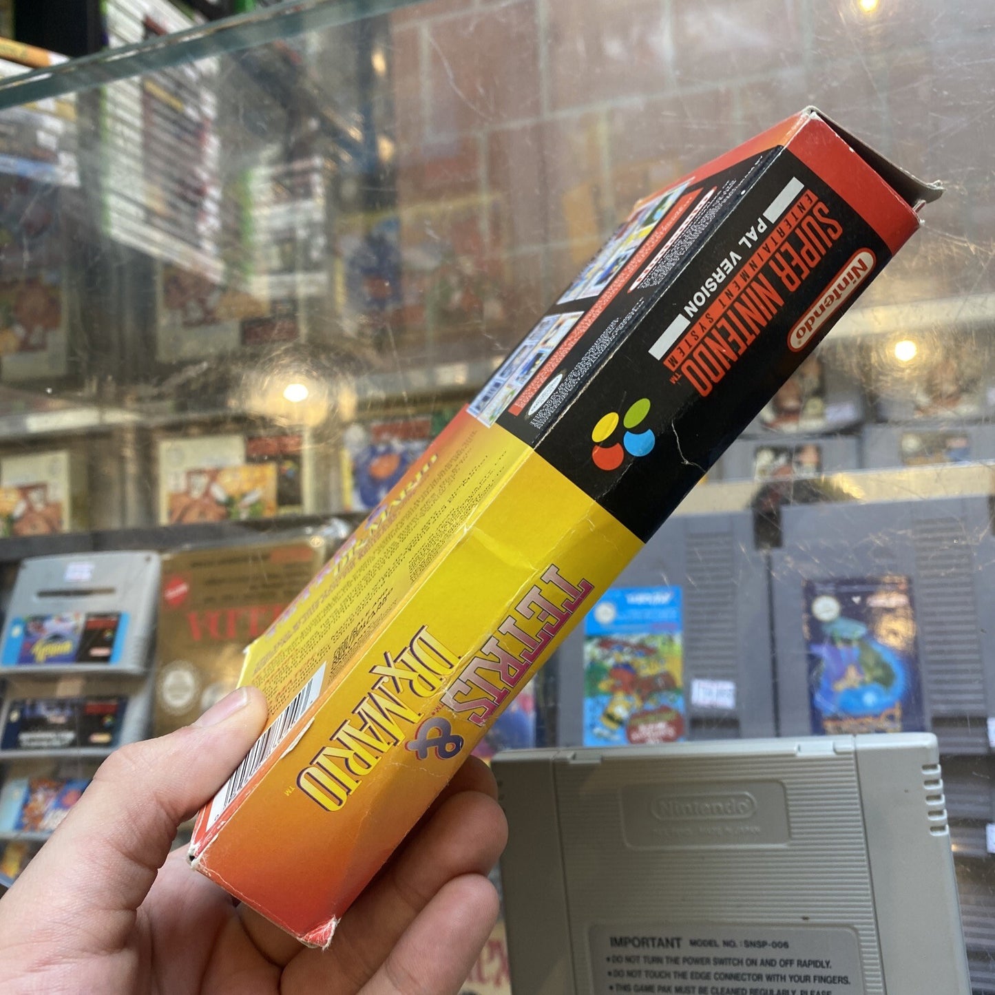 Tetris & Dr Mario Super Nintendo Game + Box • Tested/Working! SNES