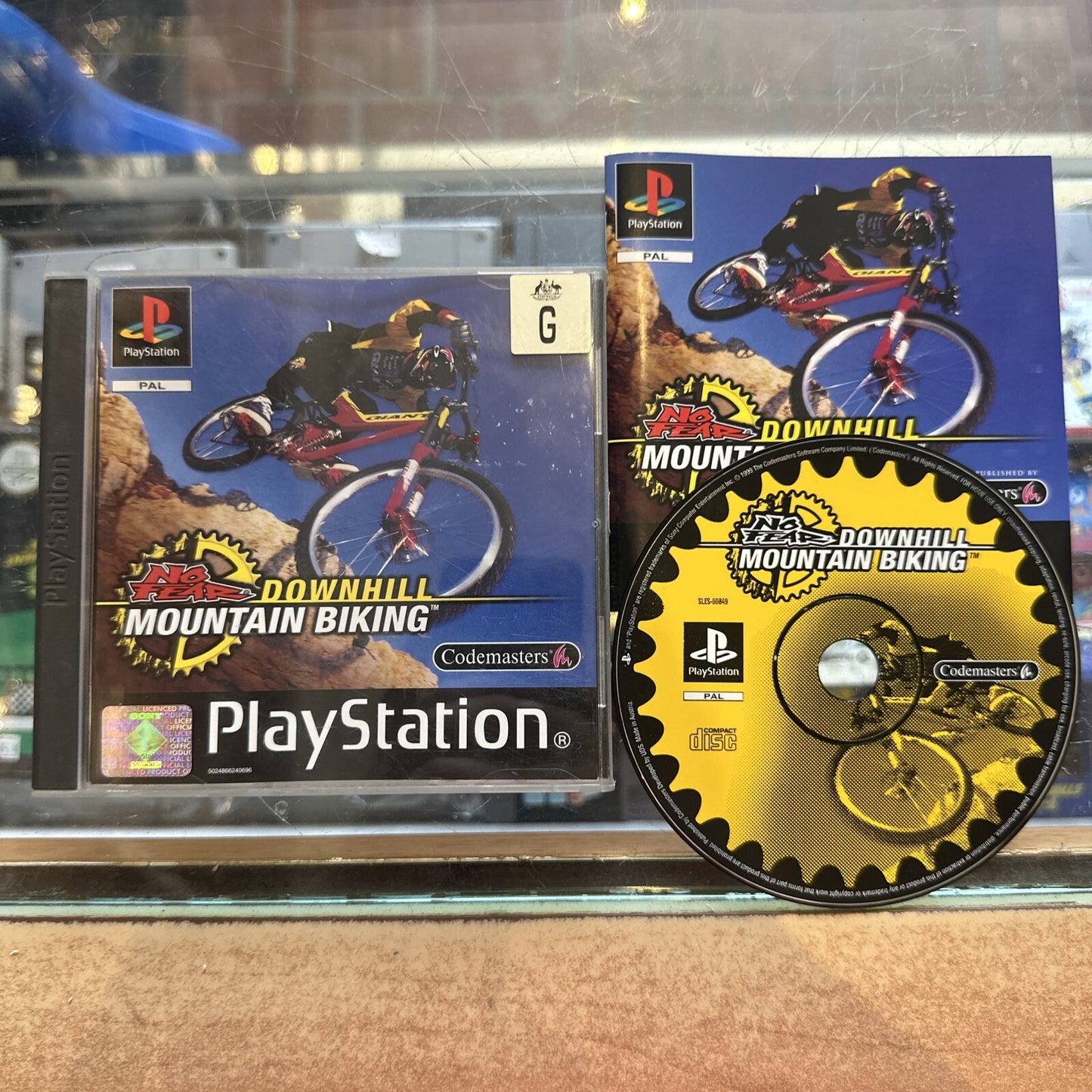 No Fear: Downhill Mountain Biking • PlayStation 1 PS1 Game + Manual (1999) PAL