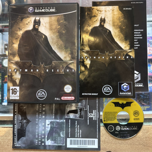 Batman Begins • Nintendo GameCube Game + Manual (2005) PAL • Complete CIB • EA