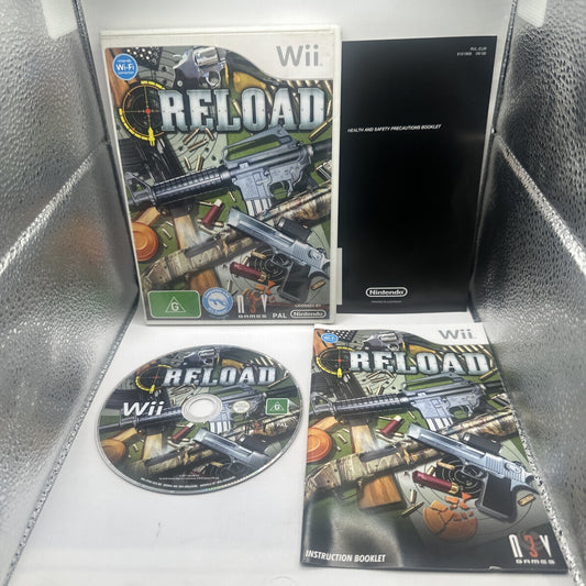 Reload • Nintendo Wii Game + Manual (2009) PAL AUS • Complete CIB • Shooter