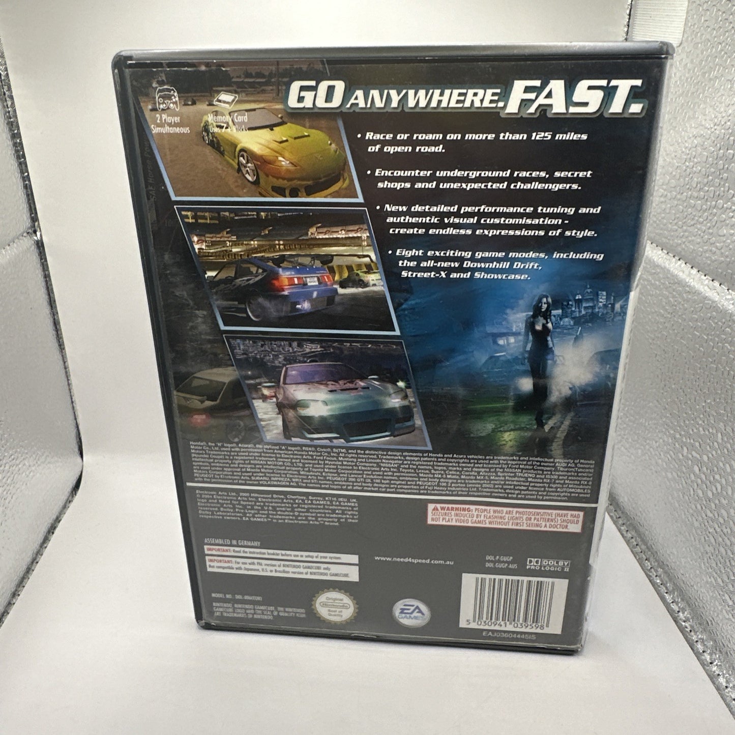 Need For Speed: Underground 2 • Nintendo GameCube + Manual (2004) PAL Car Racing