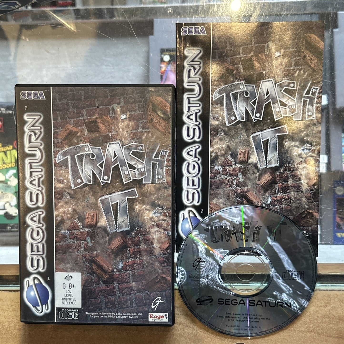 Trash It • Sega Saturn Game + Manual (1997) PAL • Complete CIB