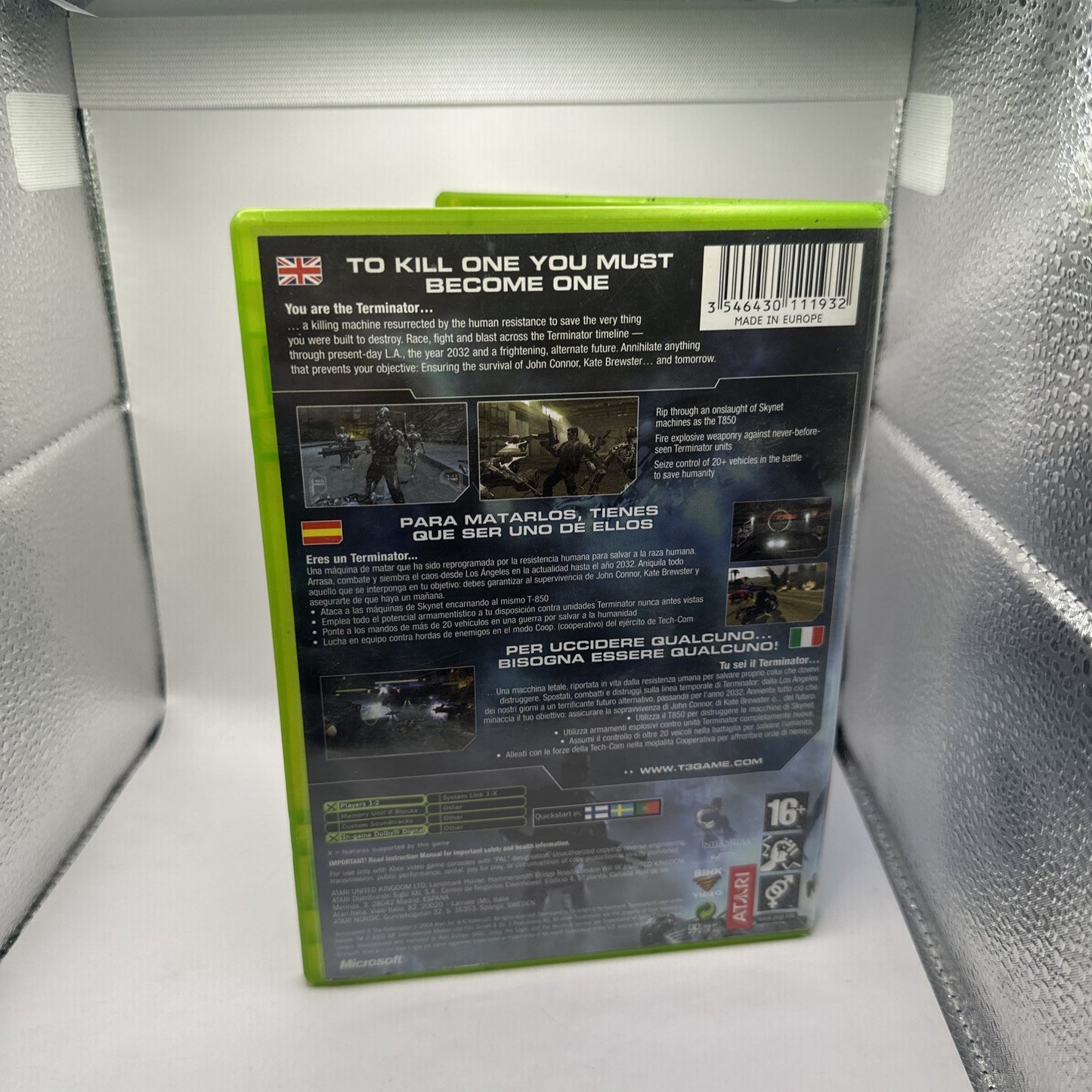 Terminator 3: The Redemption • Xbox Original Game + Manual (2004) PAL • Complete