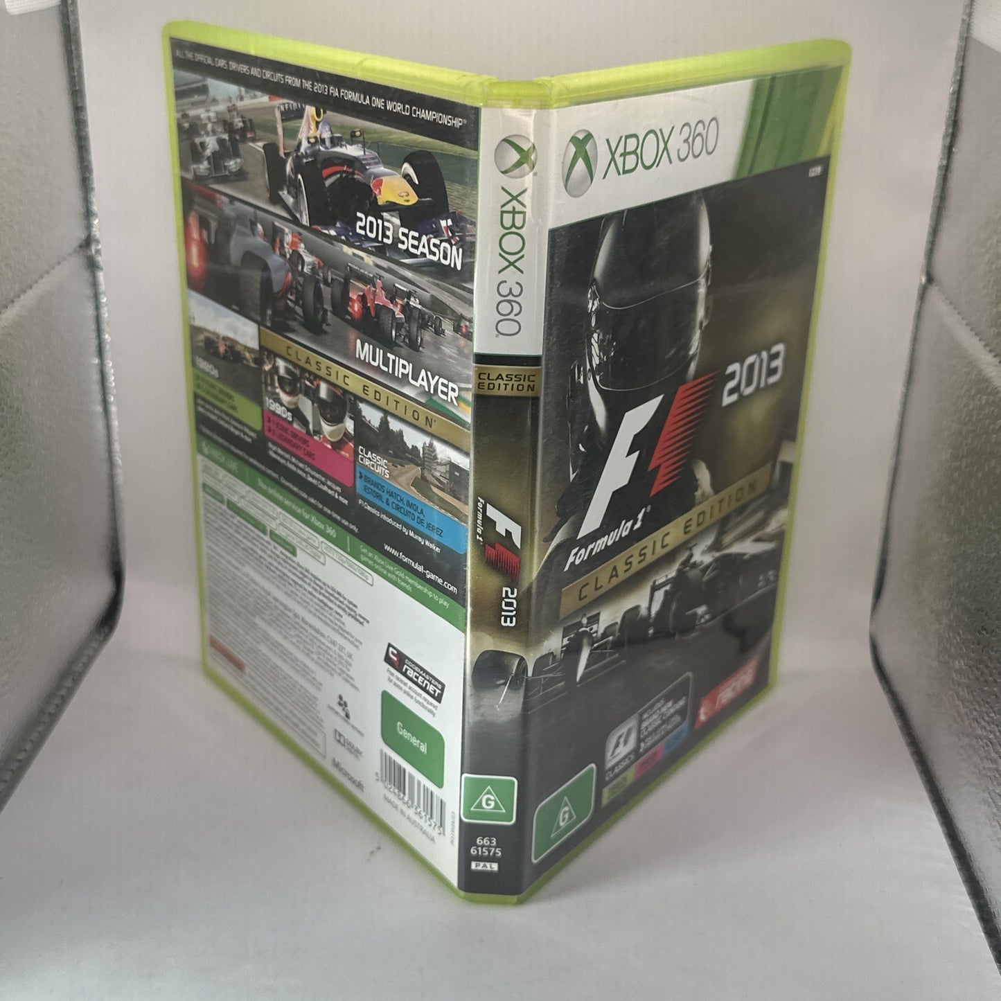 F1 2013 - Classic Edition • Xbox 360 Game + Manual (2013) PAL AUS • Formula 1 13