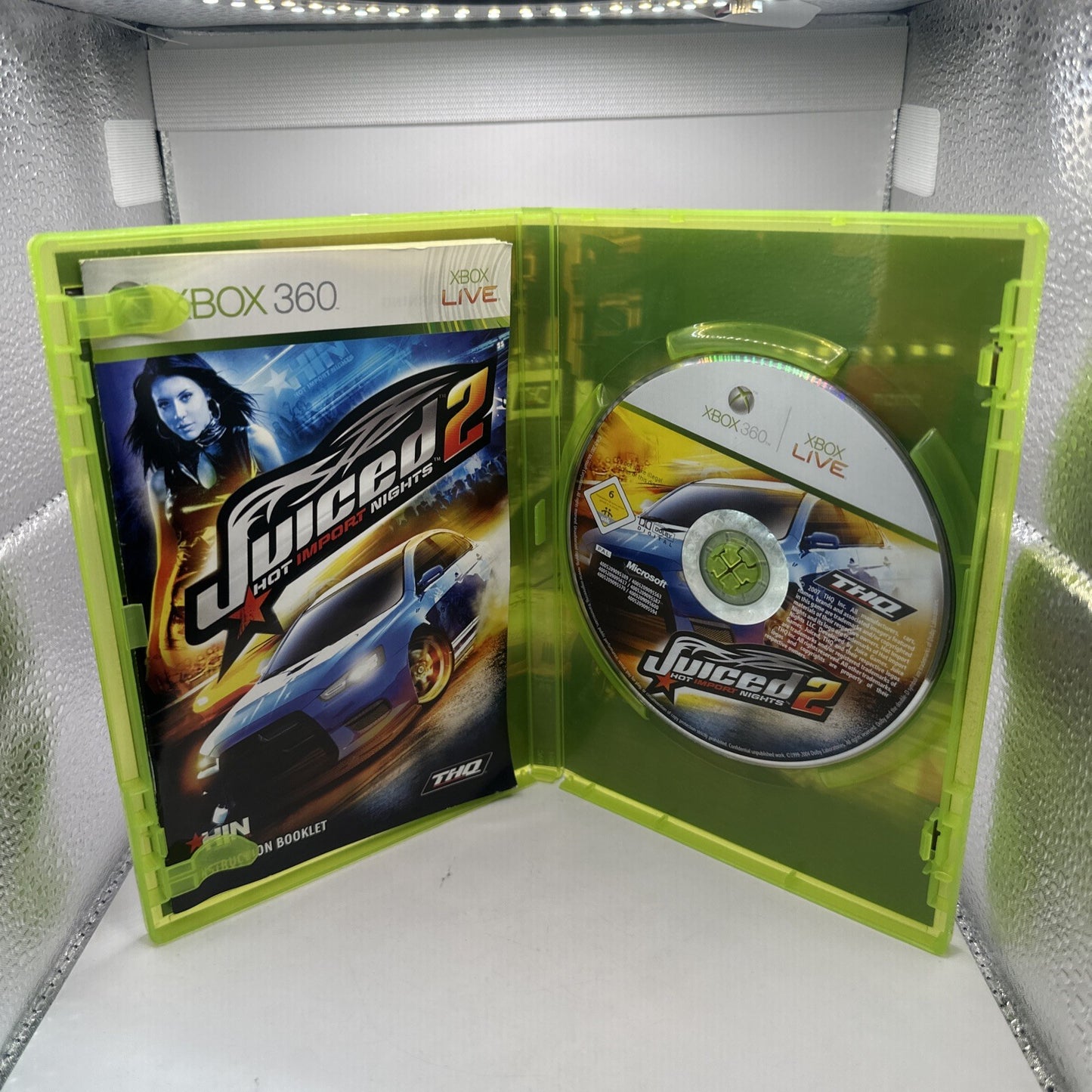 Juiced 2: Hot Import Nights • Xbox 360 Game + Manual (2007) PAL • Car Racing THQ