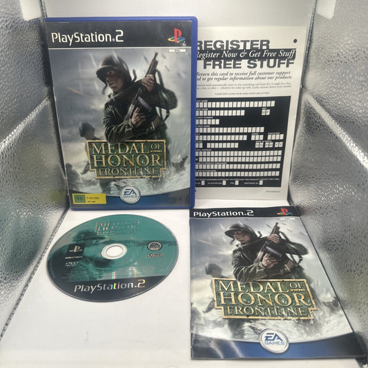 Medal Of Honor: Frontline • PlayStation 2 PS2 Game + Manual (2002) PAL AUS • CIB