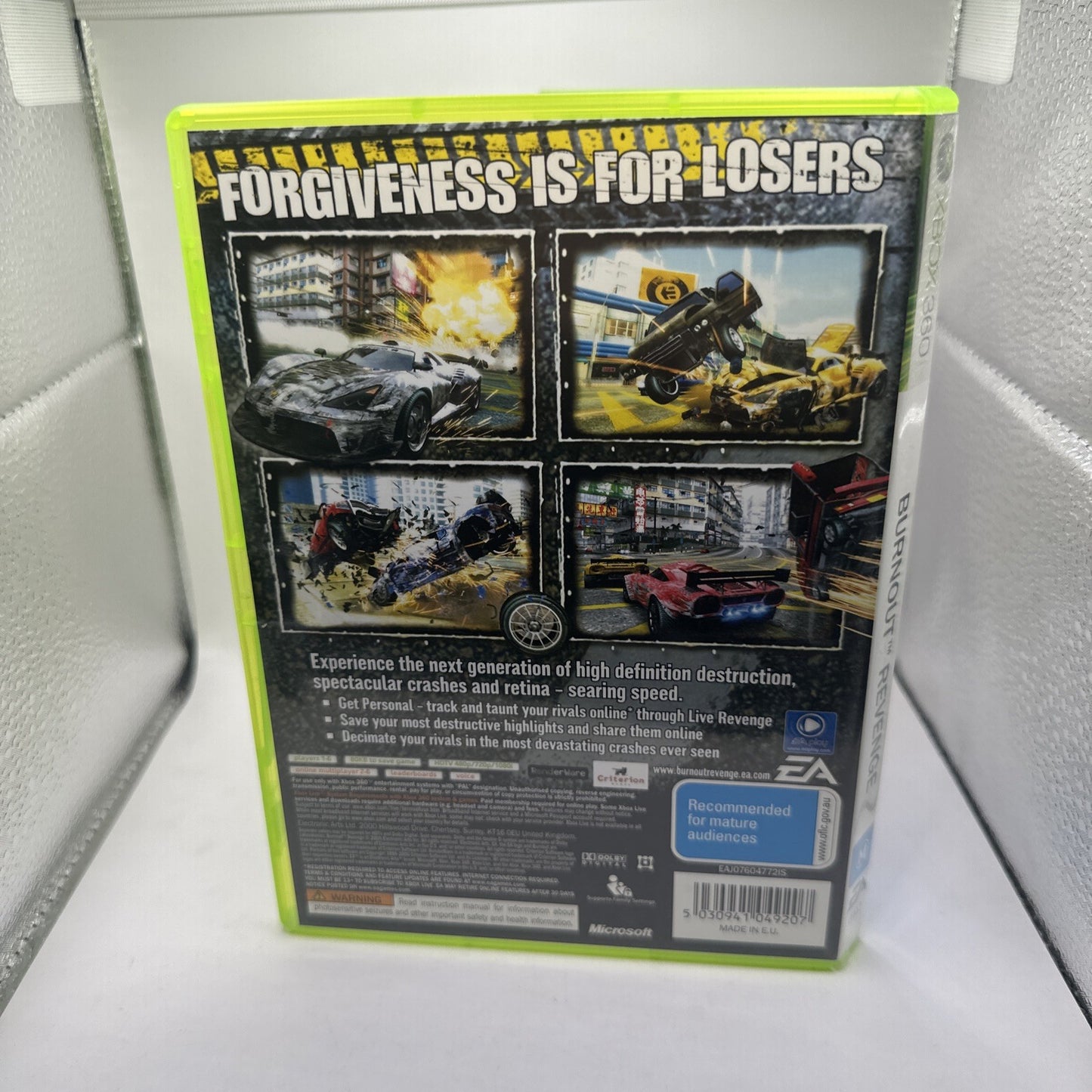 Burnout Revenge • Xbox 360 Game + Manual (2006) PAL AUS • Complete • Car Racing