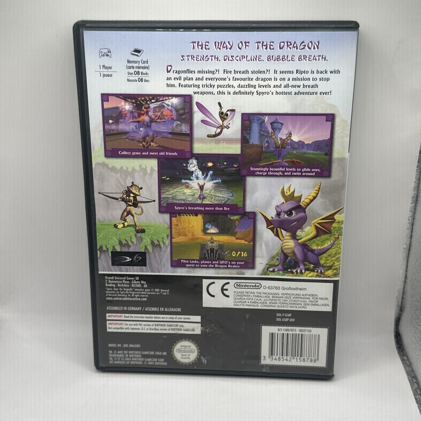Spyro: Enter the Dragonfly • Nintendo GameCube Game (2002) PAL