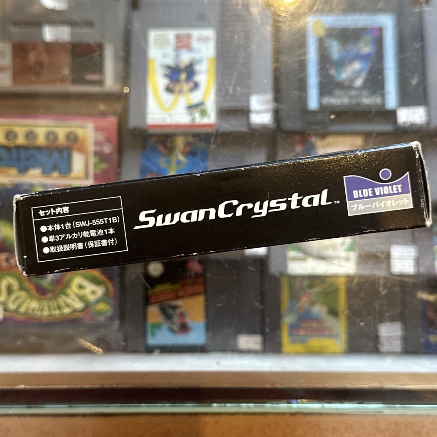 Bandai Wonder Swan Crystal Blue Violet Console Boxed + Manual • SwanCrystal