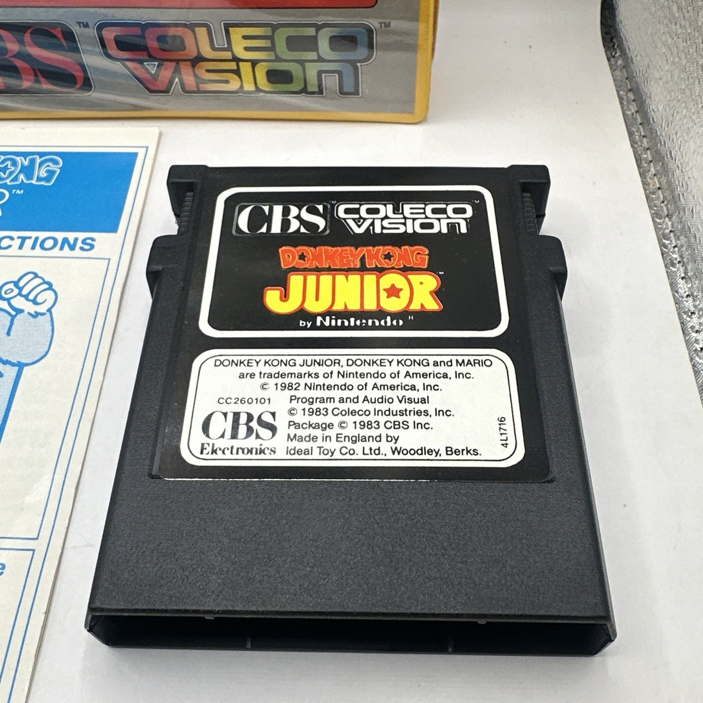 Donkey Kong Junior • ColecoVision Game + Manual (1983) Australian PAL Boxed • Jr