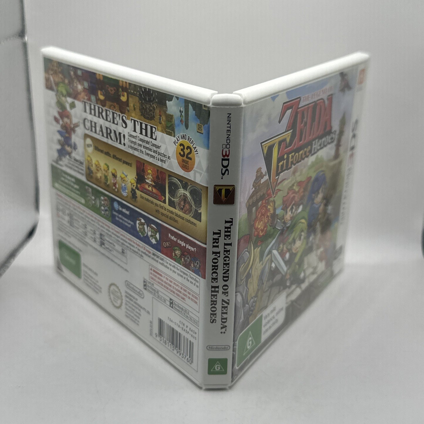 The Legend of Zelda: Tri Force Heroes • Nintendo 3DS Game (2015) PAL AUS • CIB