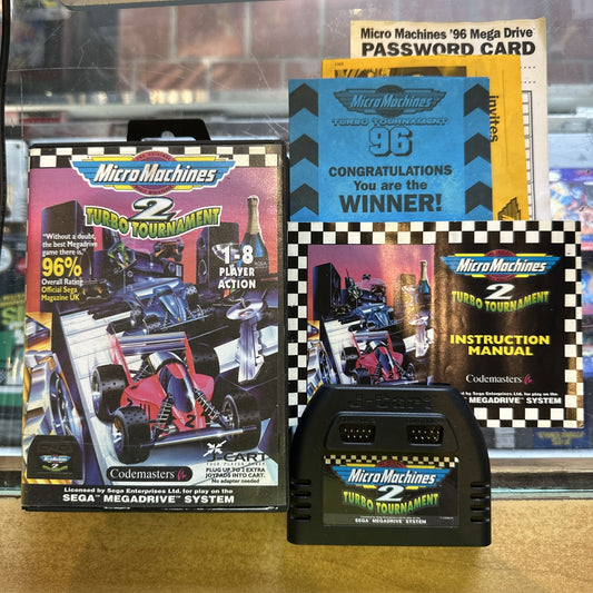Micro Machines 2: Turbo Tournament • SEGA Mega Drive Game + Manual (1994) CIB