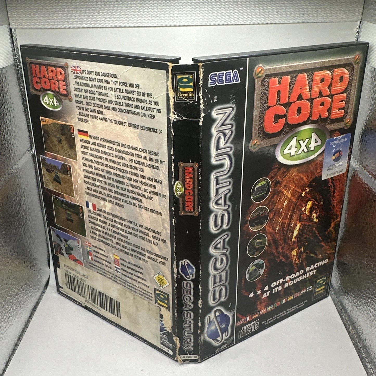 Hardcore 4X4 • Sega Saturn Game + Manual (1996) PAL • Complete CIB Boxed