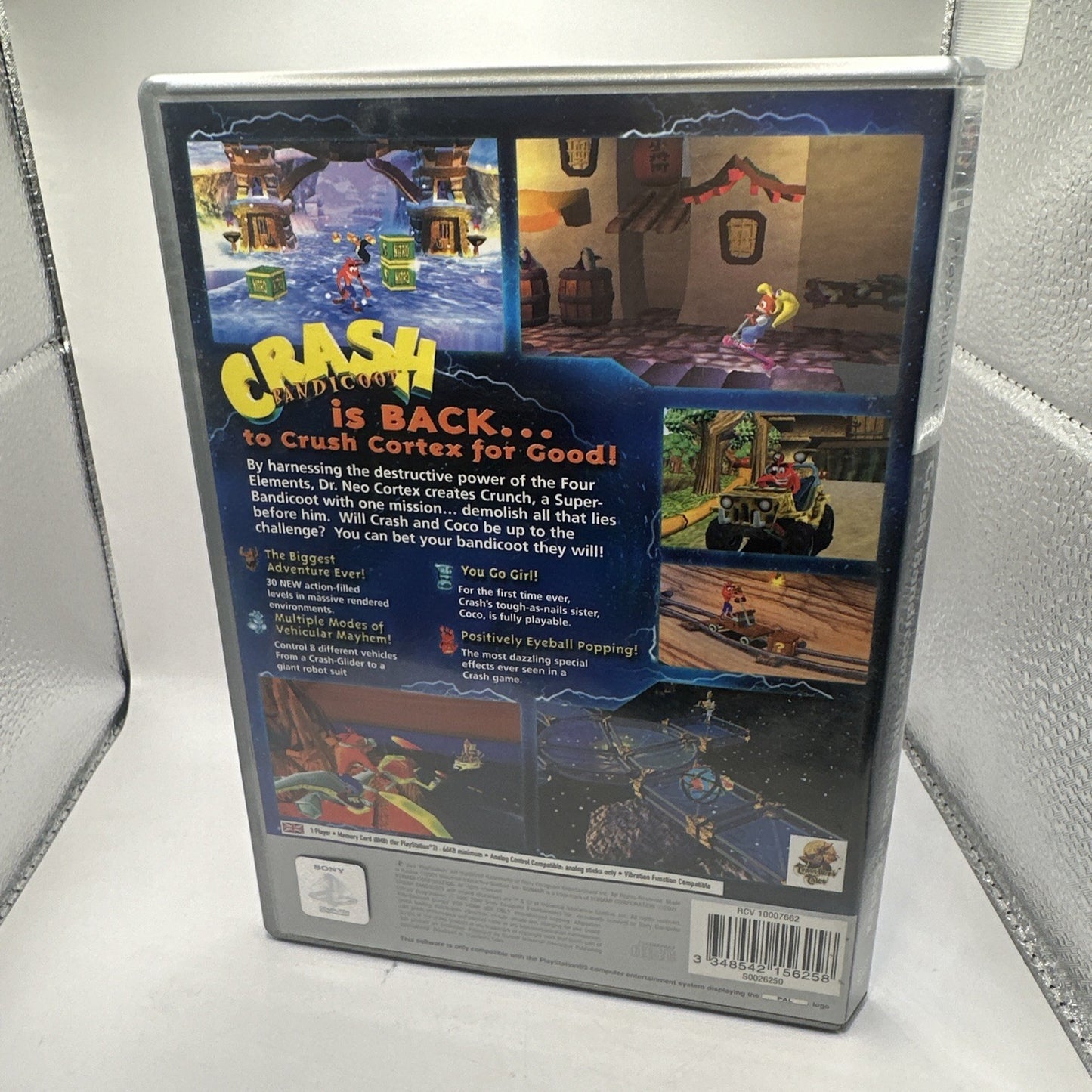 Crash Bandicoot The Wrath of Cortex • PlayStation 2 PS2 Game + Manual (2001) PAL