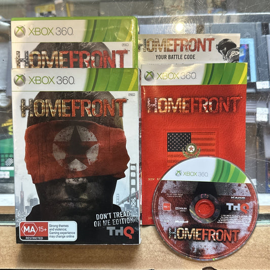 Homefront: Don't Tread On Me Edition • Xbox 360 Game + Manual (2011) Limited Ed