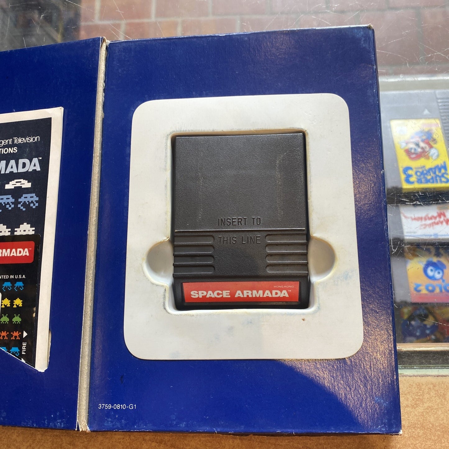 Space Armada Intellivision Game In Box + Manual + Both Overlays • Boxed • Mattel