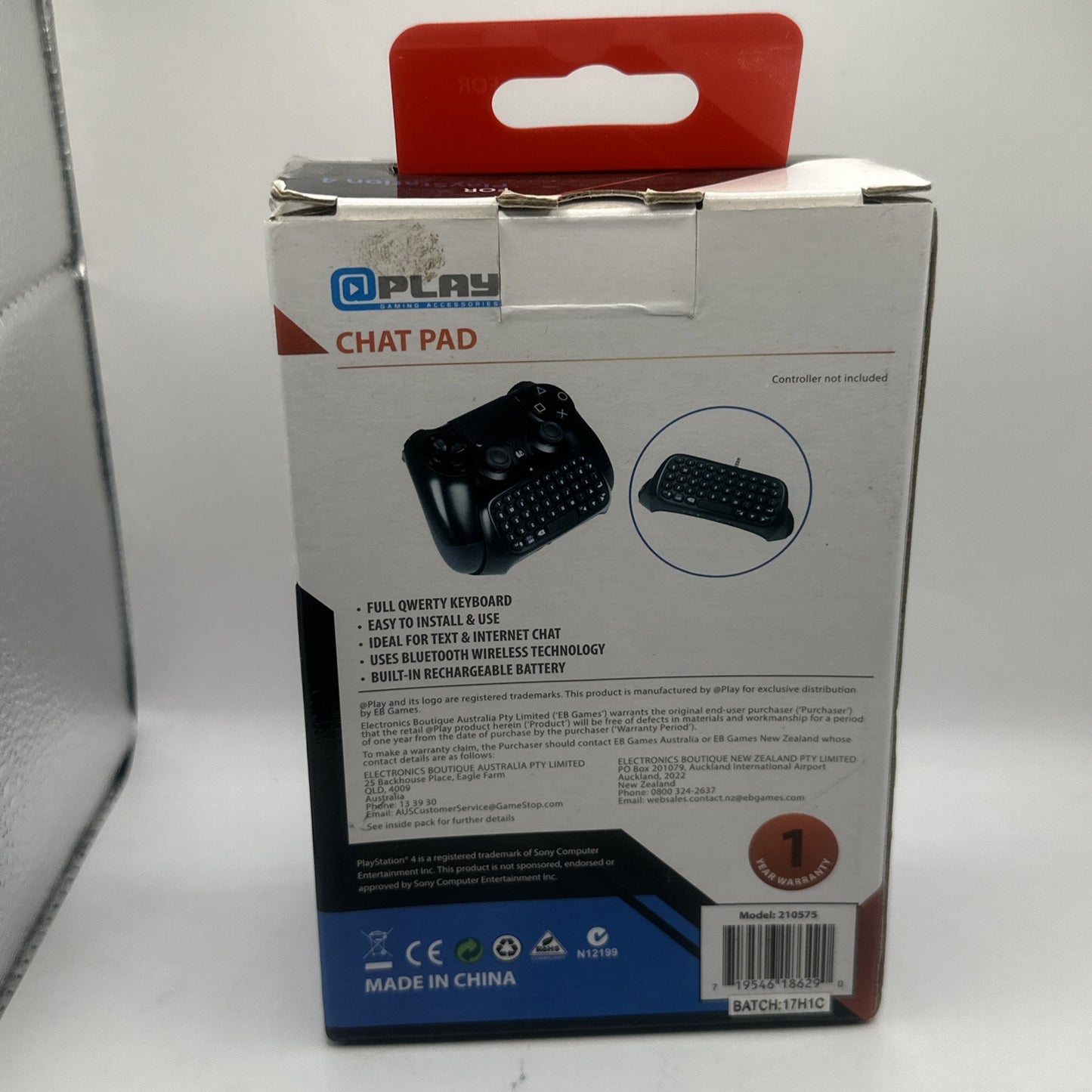 PDP PS4 Chat Pad Controller Wireless Keypad For PlayStation 4 • BRAND NEW