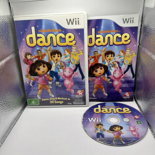 Nickelodeon Dance • Nintendo Wii Game + Manual (2011) PAL AUS • Complete CIB