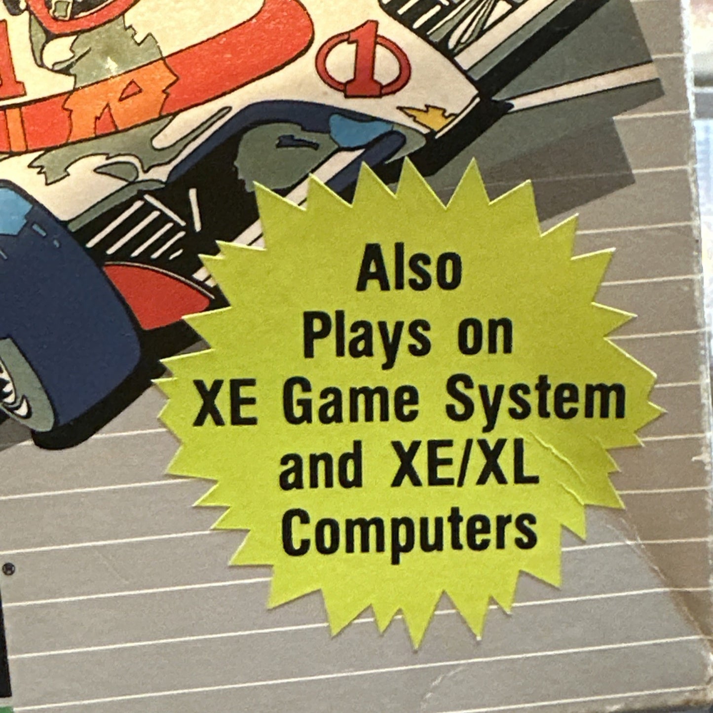 Pole Position • Atari XE/XL/400/800 PC Game In Box + Manual (1987) Boxed • CIB