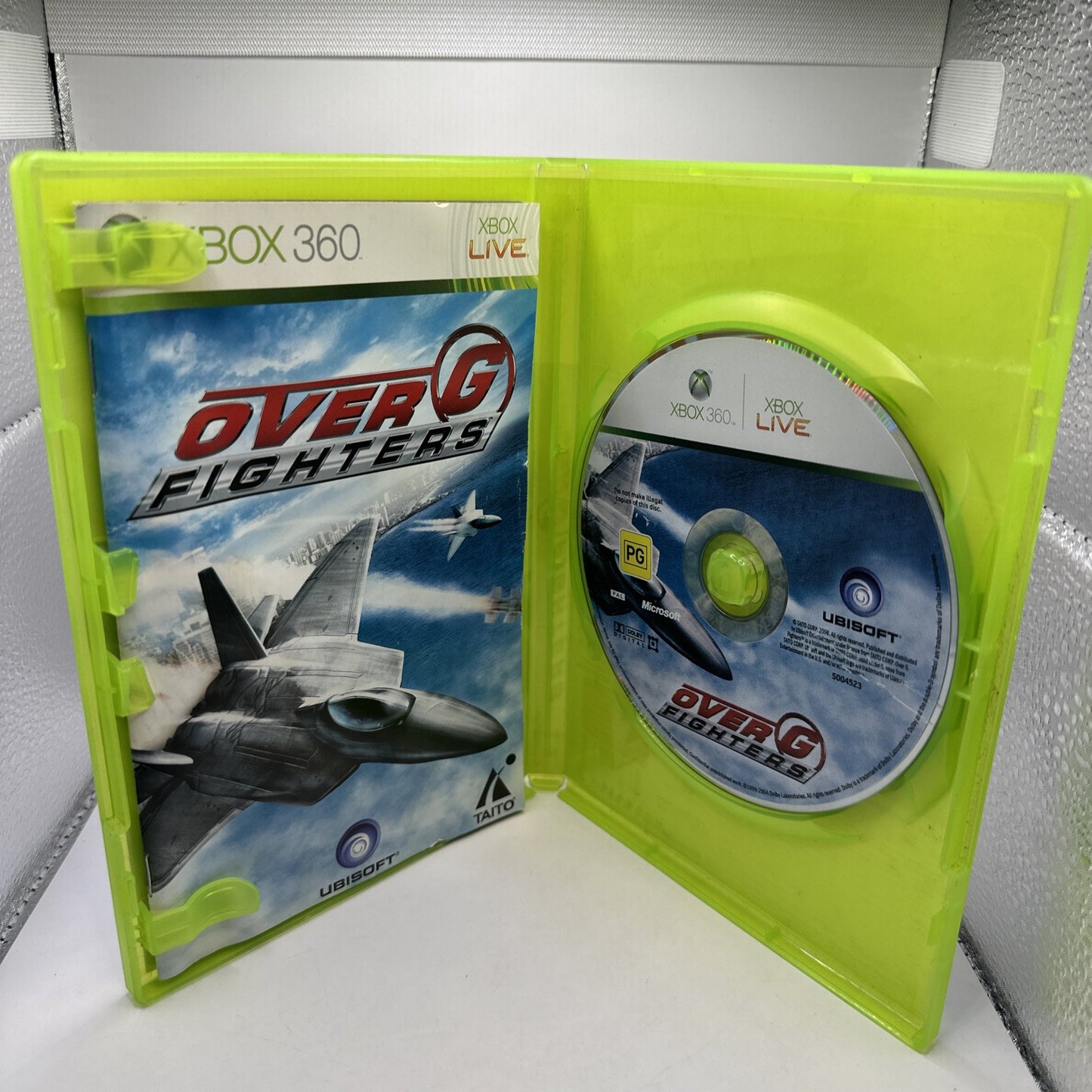 Over G Fighters • Xbox 360 Game + Manual PAL (2006) TAITO • Combat Flying Sim