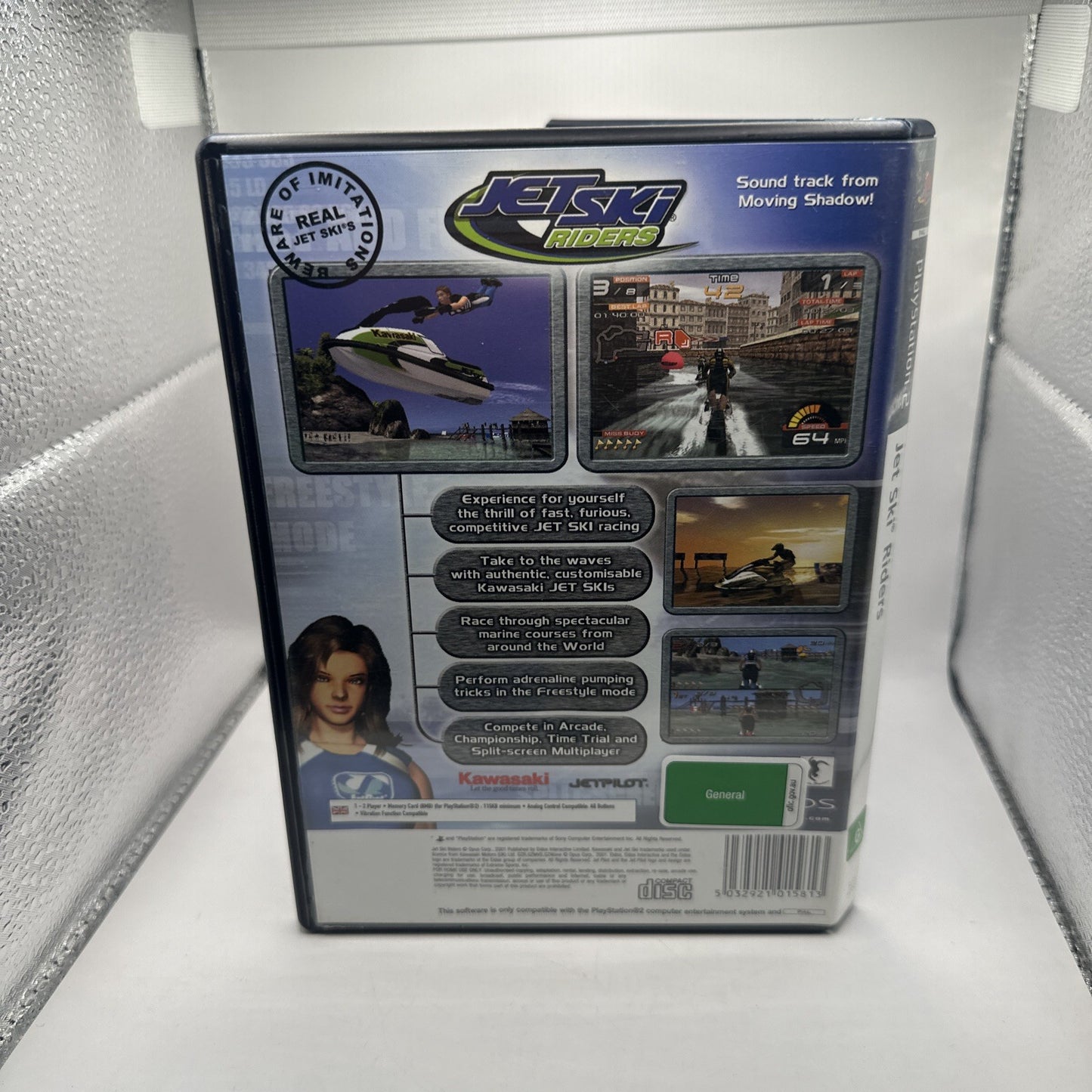 Jet Ski Riders • Playstation 2 PS2 Game + Manual (2001) PAL • Kawasaki Eidos CIB