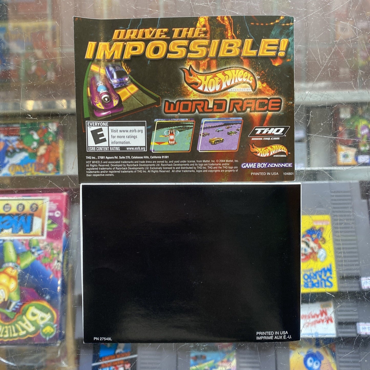 Hot Wheels Stunt Track Challenge Gameboy Advance (2004) Car Racing Game Boy GBA