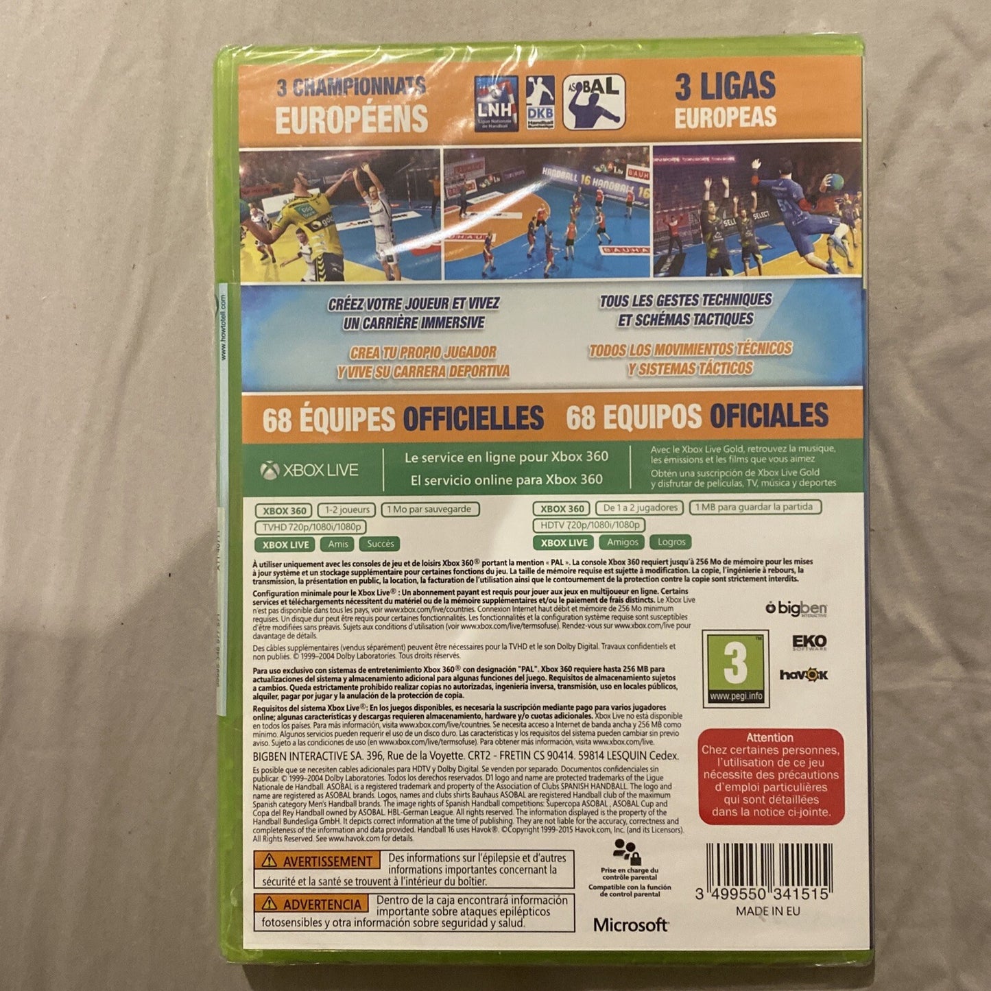 *EXTREMELY RARE* Handball 16 Xbox 360 Game PAL *BRAND NEW/SEALED* IFH 2016 MINT