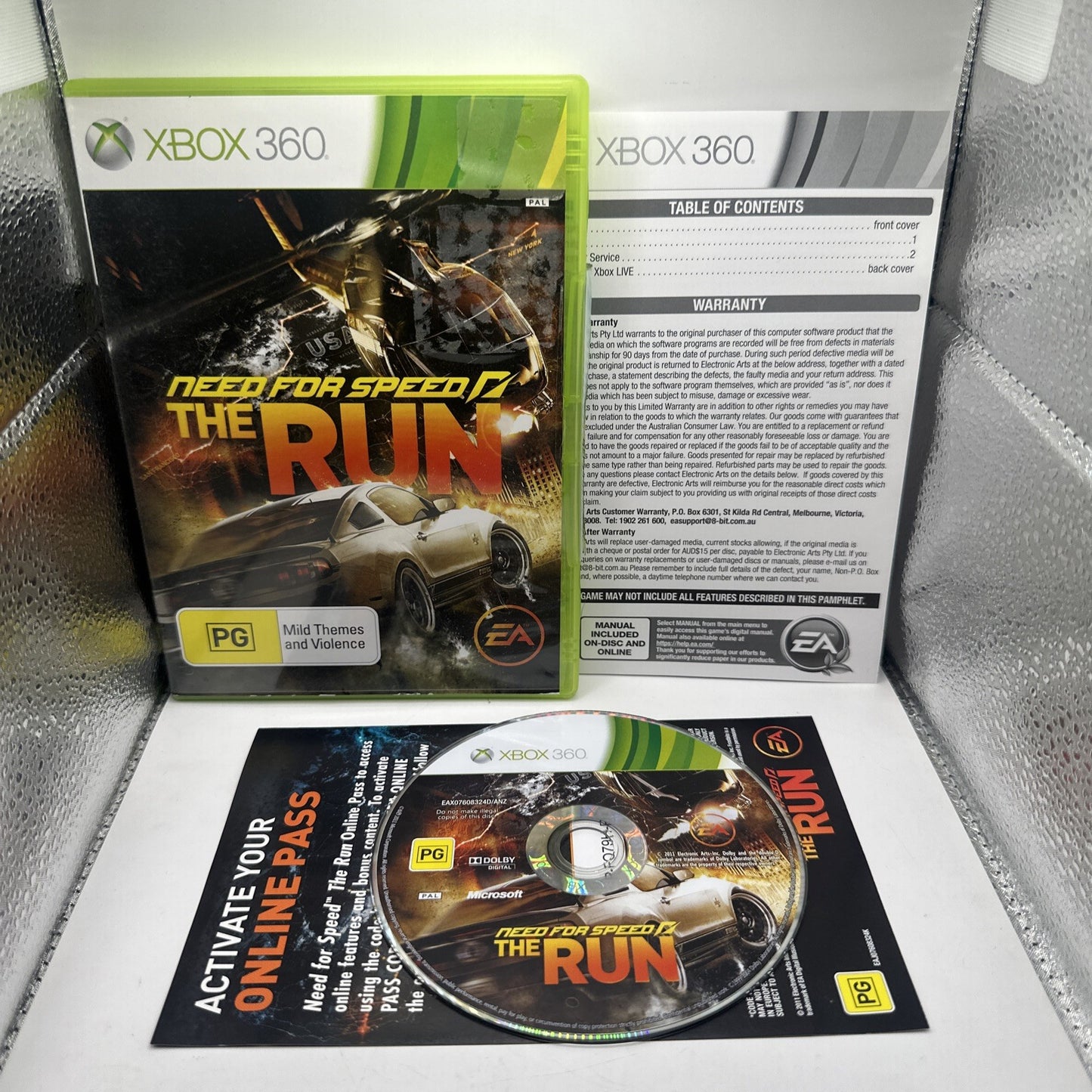 Need For Speed: The Run • Xbox 360 Game (2011) Complete • PAL AUS Car Racing NFS