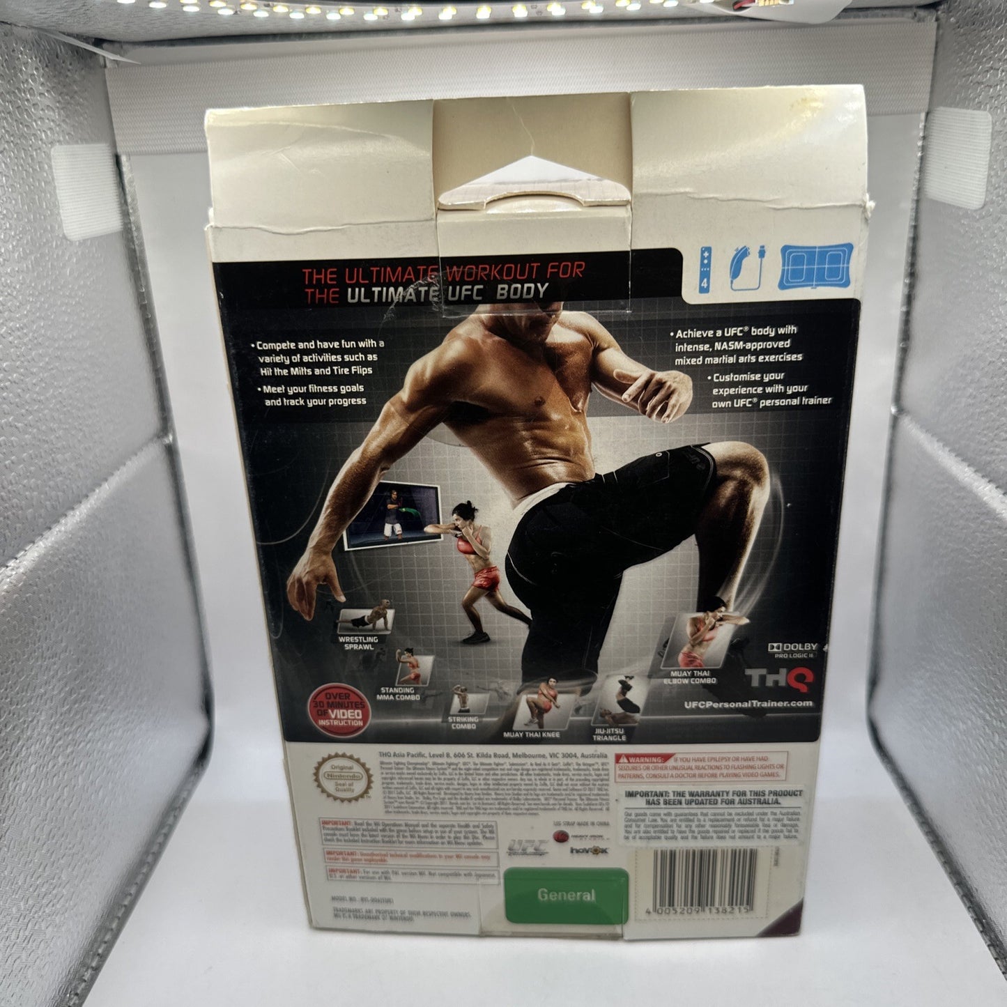 Personal UFC Trainer • Nintendo Wii Game + Leg Strap (2011) AUS PAL Complete CIB
