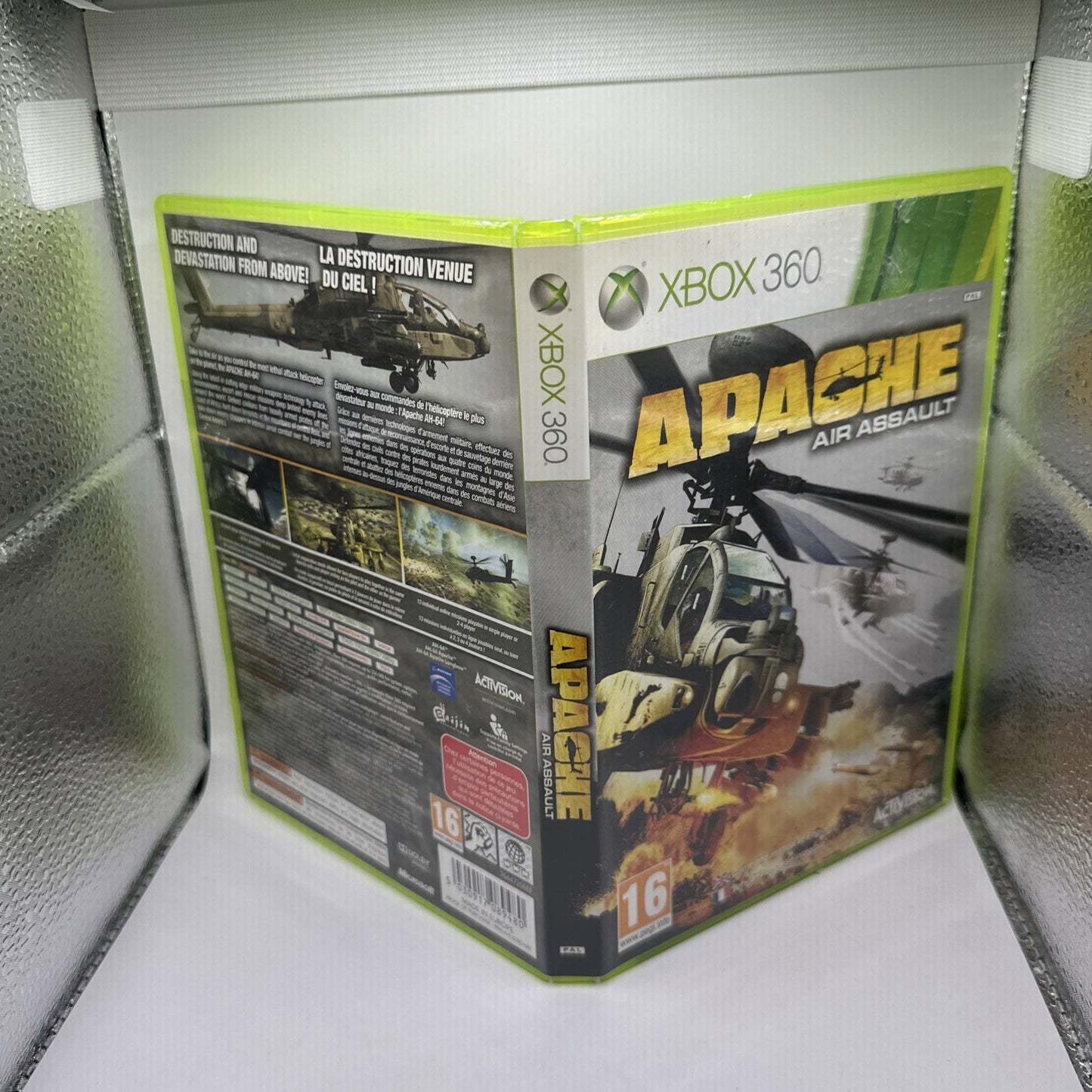 Apache: Air Assault • Xbox 360 Game + Manual (2010) PAL • Compelte • Helicopter