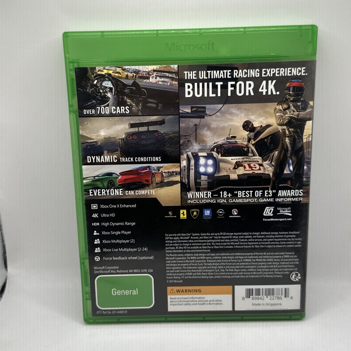 Forza Motorsport 7 • Xbox One Game (2017) PAL AUS • Car Racing