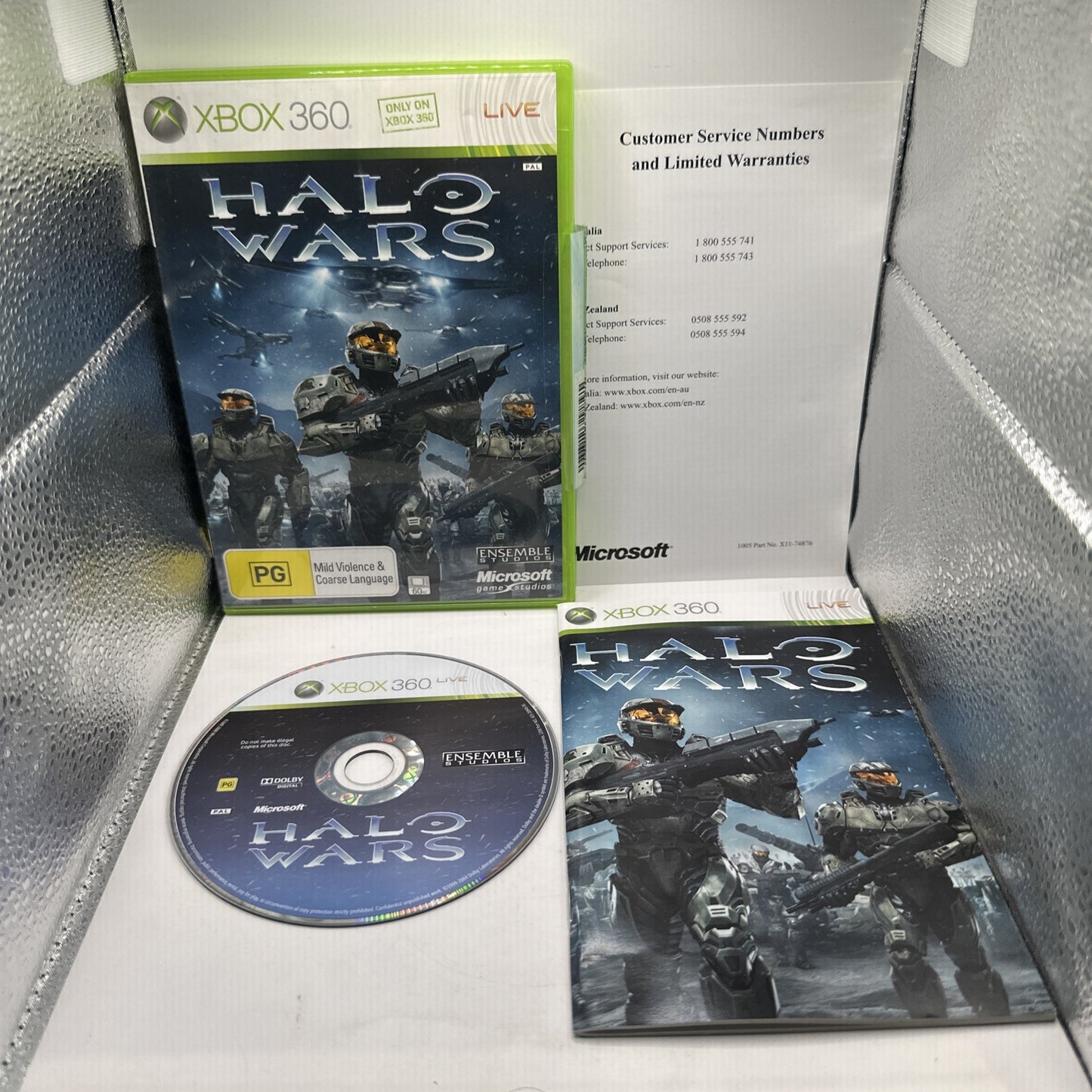 Halo Wars • Xbox 360 Game + Manual (2009) PAL AUS • Complete CIB