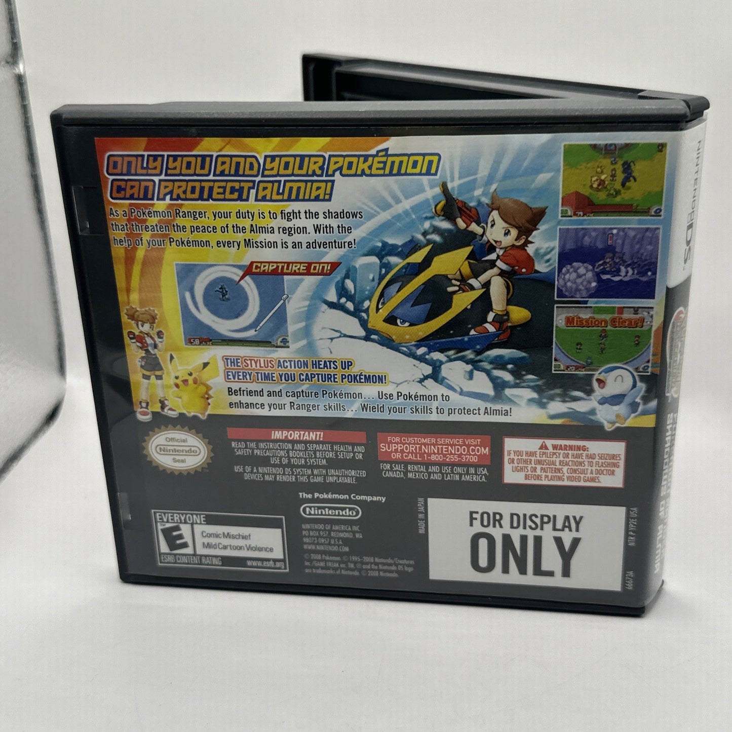 Pokémon Ranger: Shadows of Almia • Nintendo DS Game **PROMOTIONAL DISPLAY COPY**