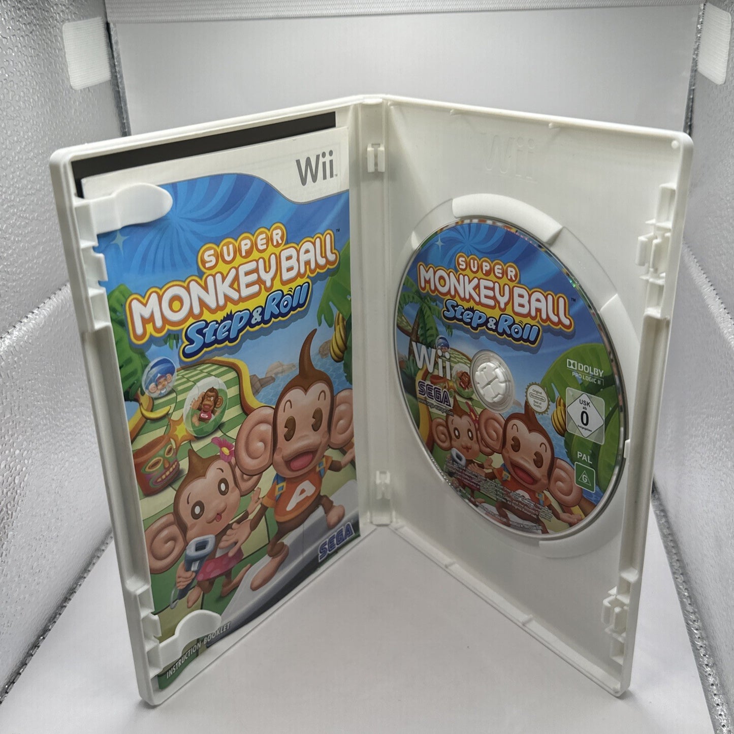 Super Monkey Ball: Step & Roll • Nintendo Wii Game + Manual (2010) PAL AUS • CIB