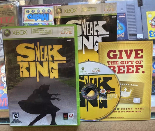 Sneak King • Xbox 360/Xbox Original Game + Manual (2006) Complete • Burger King