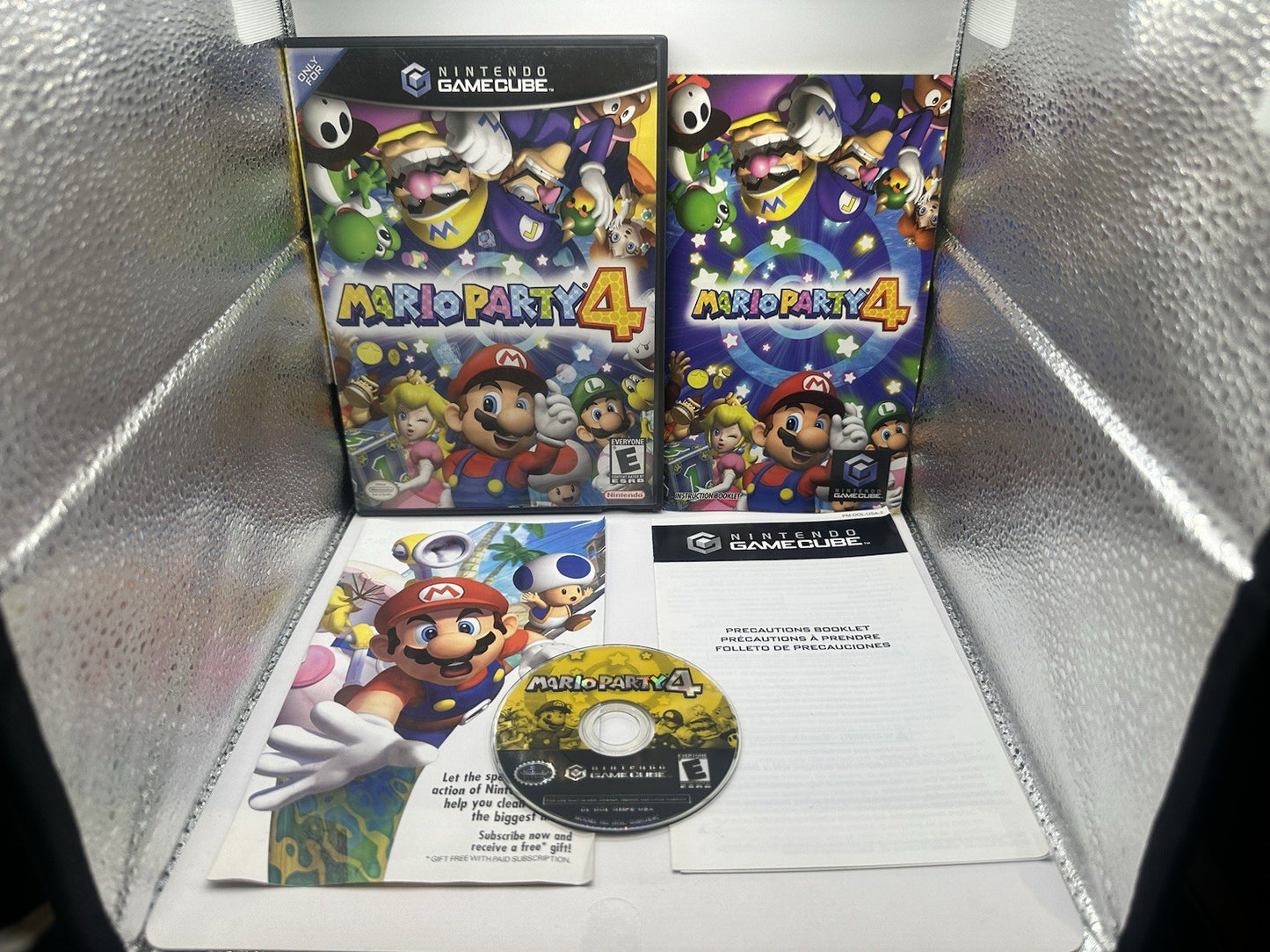 Mario Party 4 • Nintendo GameCube Game + Manual (2002) NTSC • Complete • Tested